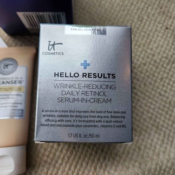 it Comestics Lot Confidence in a Cleanser Beauty Sleep Wrinkle Reducing Retinol - Picture 7 of 9